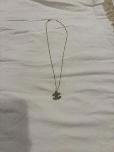 CHANEL CC Logo Necklace Metal Gold - Picture 1 of 6