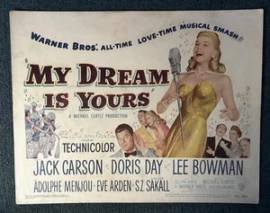 Doris Day, Jack Carson 1949 MY DREAM IS YOURS Original Lobby Cards. Konvolut 9 - Bild 1 von 9
