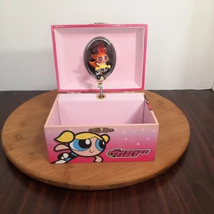 Portagioie musicale vintage PowerPuff ragazze pelliccia Elise Cartoon Network 2001 - Foto 1 di 14