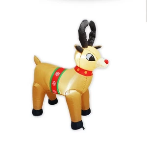 4 Fuß Weihnachten Aufblasbar Hirsch Deko, Weihnachten Aufblasbar Rentier De... - Bild 1 von 8