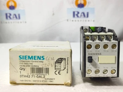 SIEMENS 3TH4271-0A | 3TH42 230V 50/60Hz 7S+1O/7NO+1NC CONTROL RELAY | FREE SHIP - Image 1 of 4