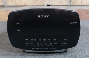 Sony ICF-C111L Dream Machine Alarm Clock Radio AM FM Silver Working - Picture 1 of 6