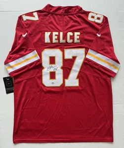 Travis Kelce Signed Kansas City Chiefs Jersey PSA/DNA COA #87 Super Bowl HOF ! - Picture 1 of 5