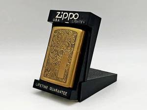 Encendedor veneciano a prueba de viento ZIPPO dispositivo para fumar de colección en estuche BRADFORD EE. UU. - Imagen 1 de 12