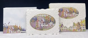 11 Carol’s Rose Garden Vogelhaus geprägte Notizkarten mit Umschlägen & Deckel 5”x4” - Bild 1 von 20