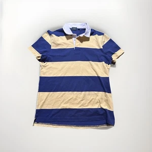 Vintage J. Crew Oarsman Rugby Poloshirt Herren Medium ColorBlock gestreift - Bild 1 von 8
