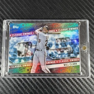 2025 Topps All Star Game Will Clark Classic Swings Black Holo Foil /10 Giganti - Foto 1 di 6
