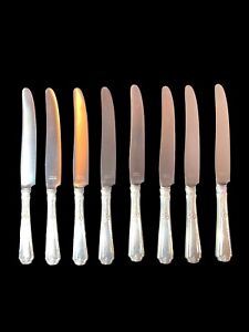 Louis XIV Sterling Silver French Dinner 9.5" Knife - Set of 8 / Patented 1924