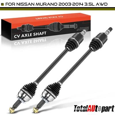 2x Conjunto de eje CV para Nissan Murano 2003-2007 2009-2014 AWD trasero izquierdo y derecho Foto 1 de 4