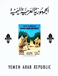👉 Boy Scouts at Bone Fire 1966 yemen sin montar o nunca montado - Imagen 1 de 1
