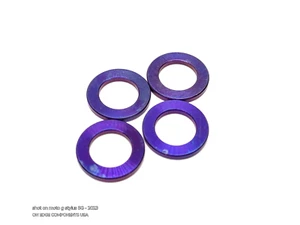 BLUE M6 Titanium Caliper Washers For Hydraulic DIsc Brakes Magura Hope Sram - Picture 1 of 1