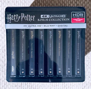 NEW- HARRY POTTER 8-FILM COLLECTION 4K UHD+BLU-RAY EXCLUSIVE STEELBOOK EDITION - Picture 1 of 4