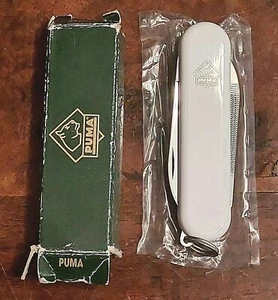 VINTAGE 1970 PUMA WERK D-5650 SOLINGEN GERMANY FOLDING POCKET KNIFE ORIGINAL BOX - Picture 1 of 12