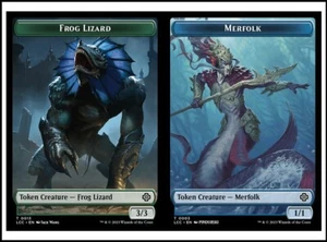 MTG - Frog Lizard, Merfolk (0003) Double-Sided Token - Lost Caverns of Ixalan - Picture 1 of 1