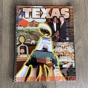 1999 Texas Longhorns Football Spring Prospectus Cotton Bowl Champions - Picture 1 of 9