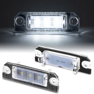 2 luci targa a led per VW New Beetle, Eos, Fox, Golf 4, Lupo - Immagine 1 di 4