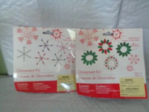 (2) Vacanze - Arti e Mestieri - Fai da te - Perline - Kit Ornamenti - Fiocchi di Neve - Foto 1 di 1