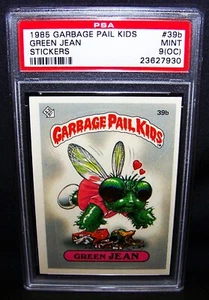 GARBAGE PAIL KIDS, 1985, 1st Series, #39b Green JEAN - Matte, OS1, PSA 9oc, MINT - Picture 1 of 2