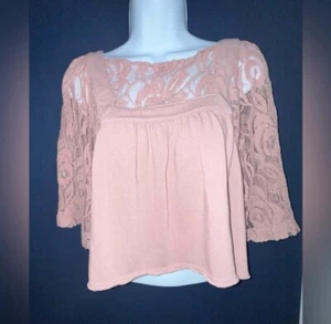 free people Fancy Flirty oversized rosa Top Medium - Bild 1 von 3