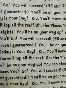DR SEUSS OH THE PLACES YOU'LL GO TXT ROBERT KAUFMAN PATCHWORK QUILT FABRIC 18388 - Picture 1 of 6