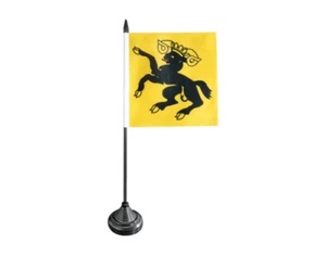 Tischflagge Schweiz Kanton Schaffhausen Schaffhauser Tischfahne 12x12cm - Picture 1 of 1