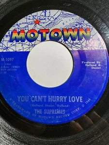 THE SUPREMES: You Can't Hurry Love / Put Yourself in My Place (1966) GOOD F348 - Picture 1 of 2