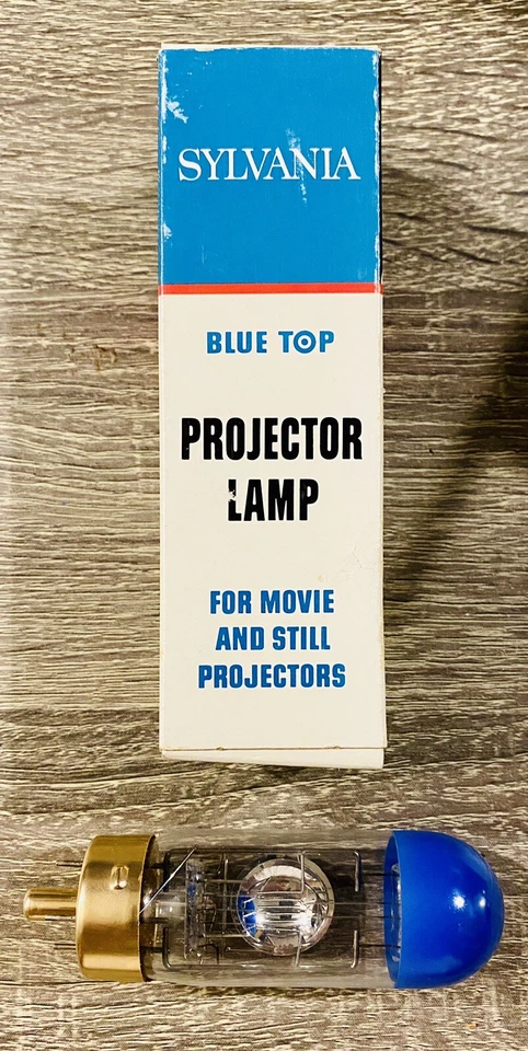 Sylvania CAL 120V 300W Projector Lamp Bulb Blue Top AVG 25hrs made USA - Image 1 of 1