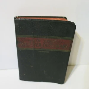 Antique Pocket New Handy Webster Dictionary 1946 World Publishing Self Pronounce - Imagen 1 de 10