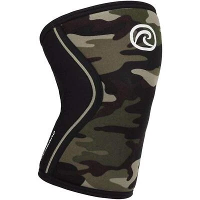 Rehband RX 7mm Knee Sleeve Support Camo Gym Compression - Image 1 of 3