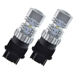 2 X WHITE LED P27/7W 3157 3156 6000K DUAL BRIGHTNESS WHITE BULB TOYOTA FORD JEEP - Bild 1 von 8