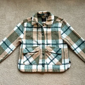 Cotton On Cropped on Boxy Shacket Women's M Medium NWT - Picture 1 of 3