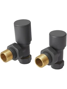 Válvulas de radiador manuales de esquina recta en ángulo Válvula de bloqueo Latón 1/2" x15 mm - Imagen 1 de 3