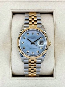 NEW 2025 Rolex Datejust 36mm 126233 Jubilee Mother of Pearl Diamond Dial - Picture 1 of 10