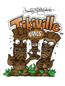Artool Freehand Airbrush Stencil by Dennis Mathewson "Tikiville" Nano Series - Picture 1 of 2