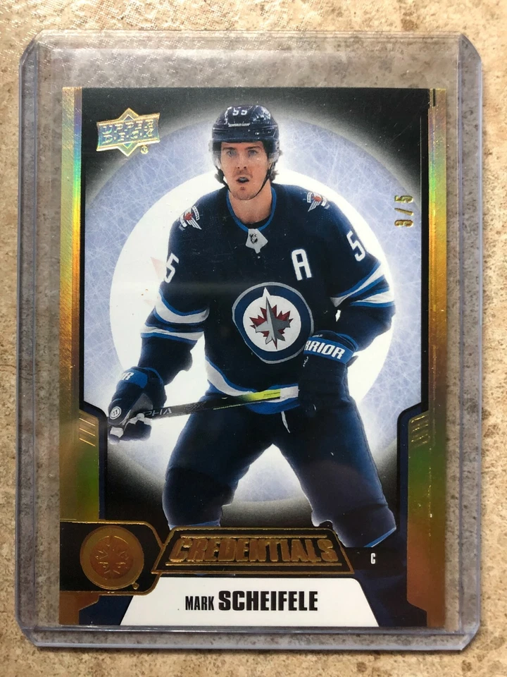 19-20 Upper Deck UD Credentials #36 MARK SCHEIFELE Black Parallel /5 - Image 1 of 1