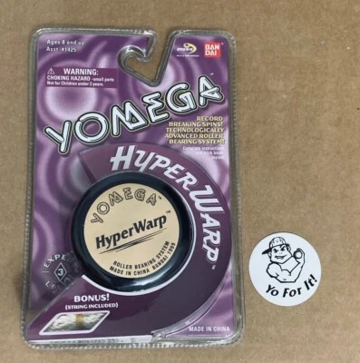 YoYo vintage Yomega Ban Dai Hyper Warp negro nuevo en stock Foto 1 de 4