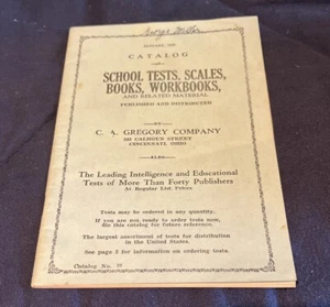 1939 Catalog of SCHOOL TESTS & Scales: Intelligence, Educational, Personality - Bild 1 von 2