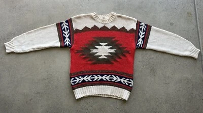 Vintage Jennifer Moore Sport Southwestern Ski Lodge Cowichan Knit Sweater Size M - Image 1 of 4