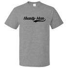 Śmieszny Shanty-Man Retro Old School T-shirt Koszulka