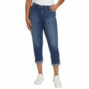 Gloria Vanderbilt Ladies Cuffed Woman Boyfriend Denim Jean Pant SZ: M( 8-10) - Picture 1 of 4