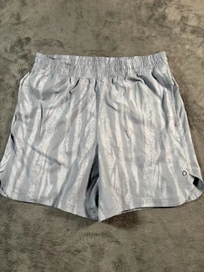 Pantaloncini da corsa Skora Qwick-Dry uomo foderati medi 6" cuciture interne blu polvere elasticizzati - Foto 1 di 13