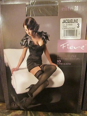 FIORE JACQUELINE 3D MEDIAS HASTA EL MUSLO TALLA 3 CAPUCHINO Foto 1 de 4