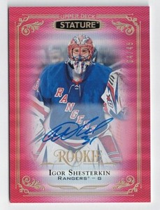 2019-20 Upper Deck Stature Rookie Autograph Red #149 Igor Shesterkin 04/45