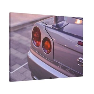 Nissan GTR R34 High Resolution Museum Quality Horizontal Canvas Print #015 - Picture 1 of 10