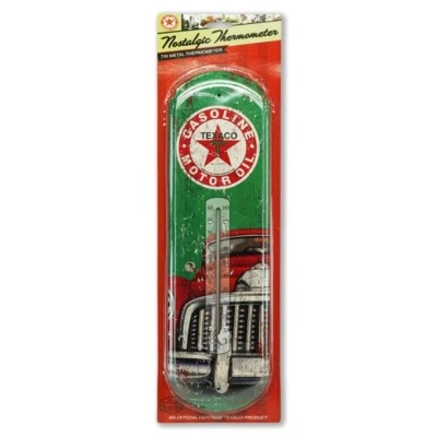 NEW! Gas & Oil TEXACO - Indoor Outdoor Metal Tin 17" Thermometer Nostalgic 40252 - Image 1 of 4