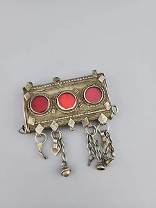 Antique amulet hijap Yemeni silver Bedouin Jewish Handmade closed not open - Picture 1 of 8