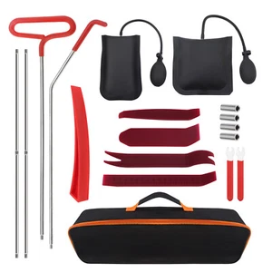 Car Lockout Kit Portable Auto Repair Tool 18PCS Stainless Steel Assorted Puller - Picture 1 of 8