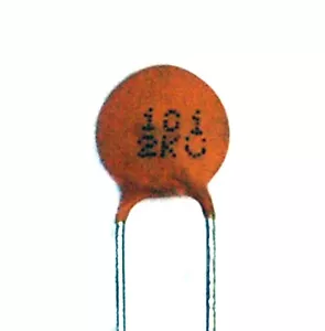 100pc Disc Ceramic Capacitor 101K 100pF 2KV K ±10% SL pitch=5mm RoHS Taiwan * - Picture 1 of 3