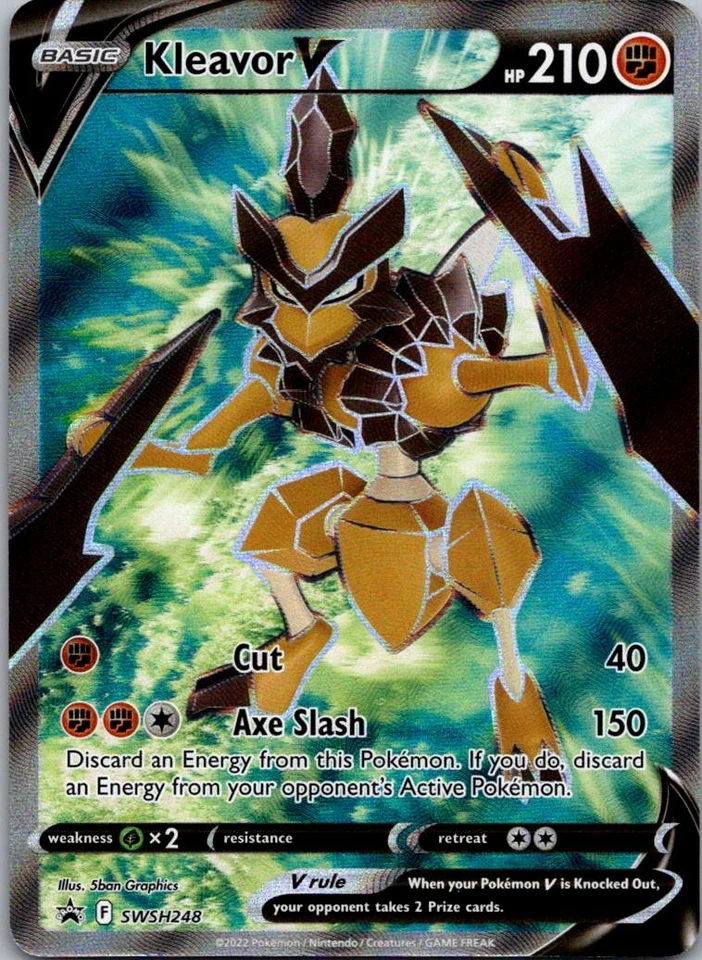 Kleavor V (Full Art) - Promo SWSH: Sword & Shield Promo Cards SWSH248 NM - Image 1 of 2