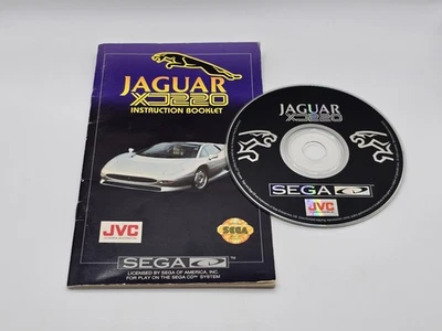 Jaguar XJ220 (Sega CD, 1992)  w/ Manual Tested - Image 1 of 2